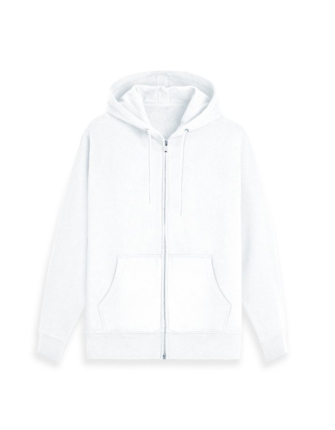 Plain Zip Hoodie