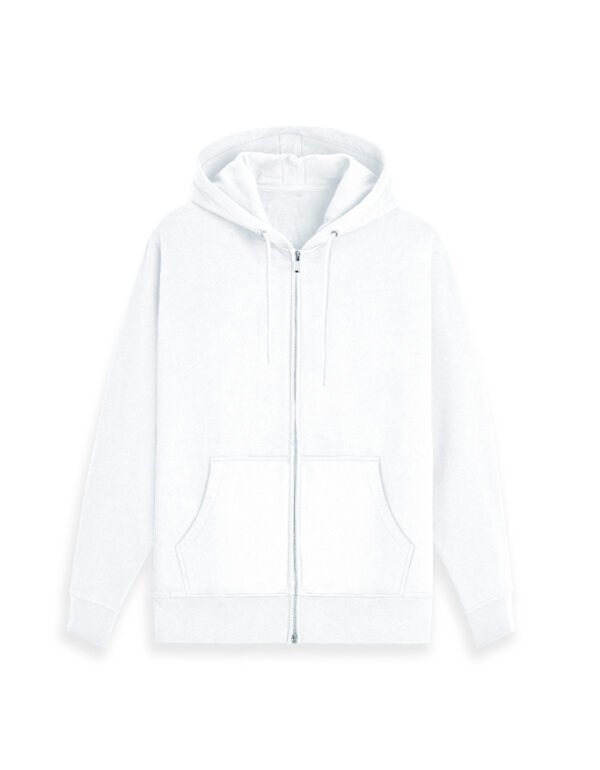 Plain Zip Hoodie - Image 2