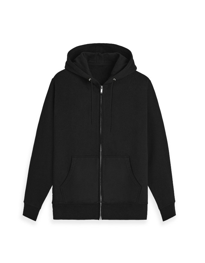 Plain Zip Hoodie
